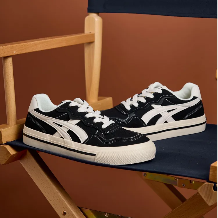 男鞋子潮鞋2024春秋新款帆布鞋男低帮百搭底板鞋小众运动鞋小白鞋