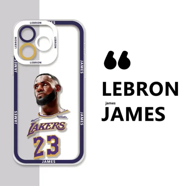 詹姆斯手机壳个性NBA球星适用于苹果14/13/12/11pro华为小米透明