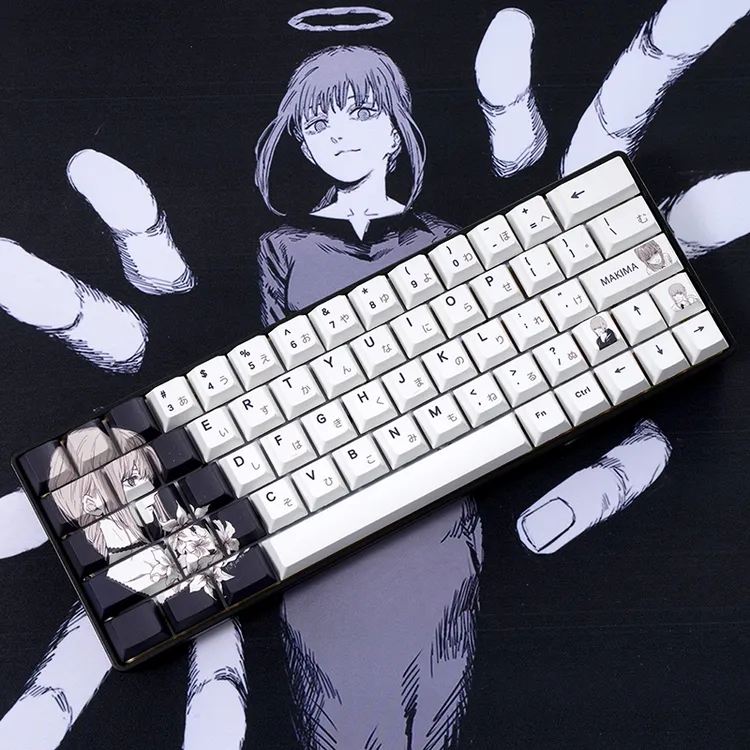 Makima电锯玛奇玛周边原厂PBT高度键帽热升华atk美加狮wooting