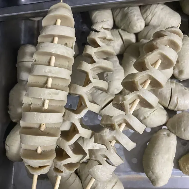 商用整箱纯谷朊粉手工面筋批发工厂烧烤面筋炸串铁板Q弹大面筋串