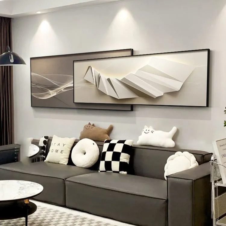 现代简约客厅装饰画轻奢高级感大气艺术抽象画壁画沙发背景墙挂画