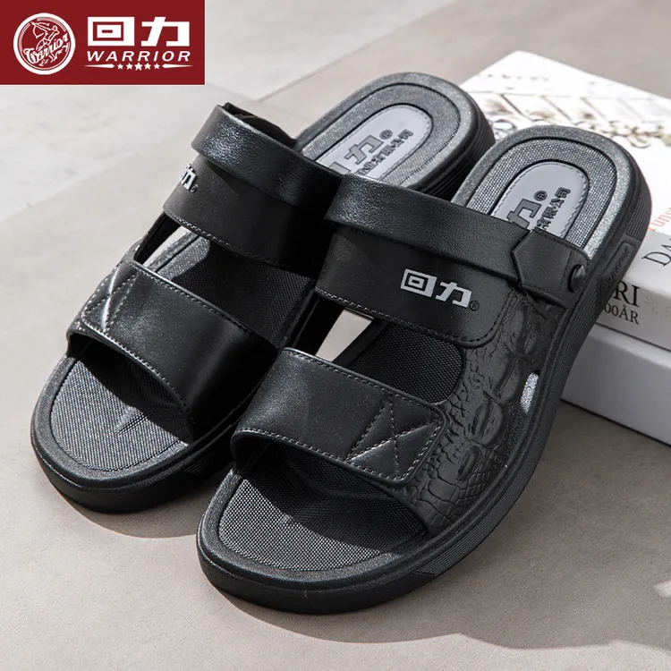 回力男鞋凉鞋沙滩外穿冬季防滑开车拖鞋两用休闲软底爸爸凉拖半拖