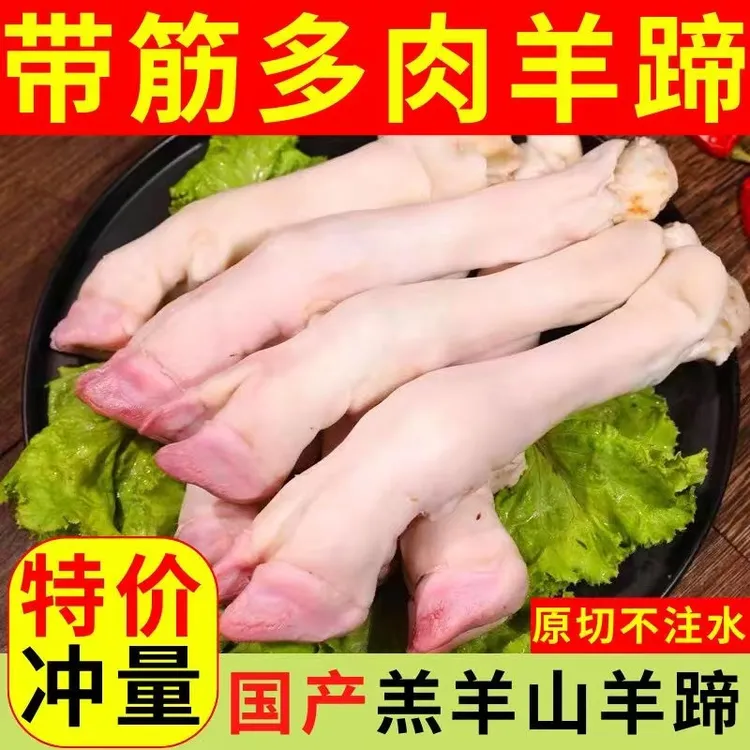 5斤新鲜羊蹄子带筋整只顺丰包邮赠送料包