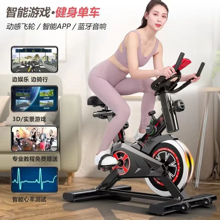 动感单车家用健身器材健身房专用室内运动静音智能动力自行车