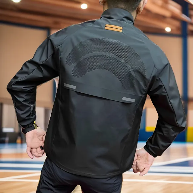 休闲男外套立领夹克春秋纯色简约时尚百搭运动潮流修身加棉工装