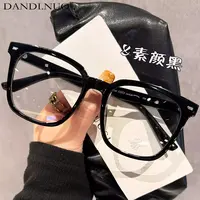 素颜黑框防蓝光眼镜女可配近视散光高颜值超轻大框显脸小平光镜男