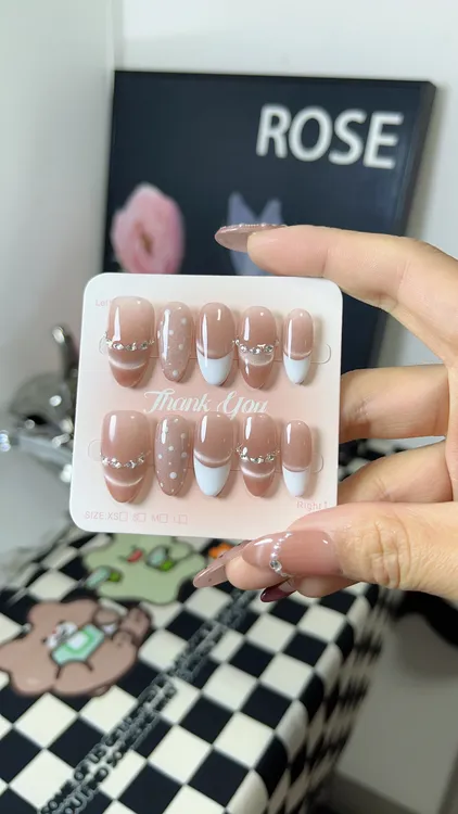 白月光 法式猫眼显白高级 中椭圆S码