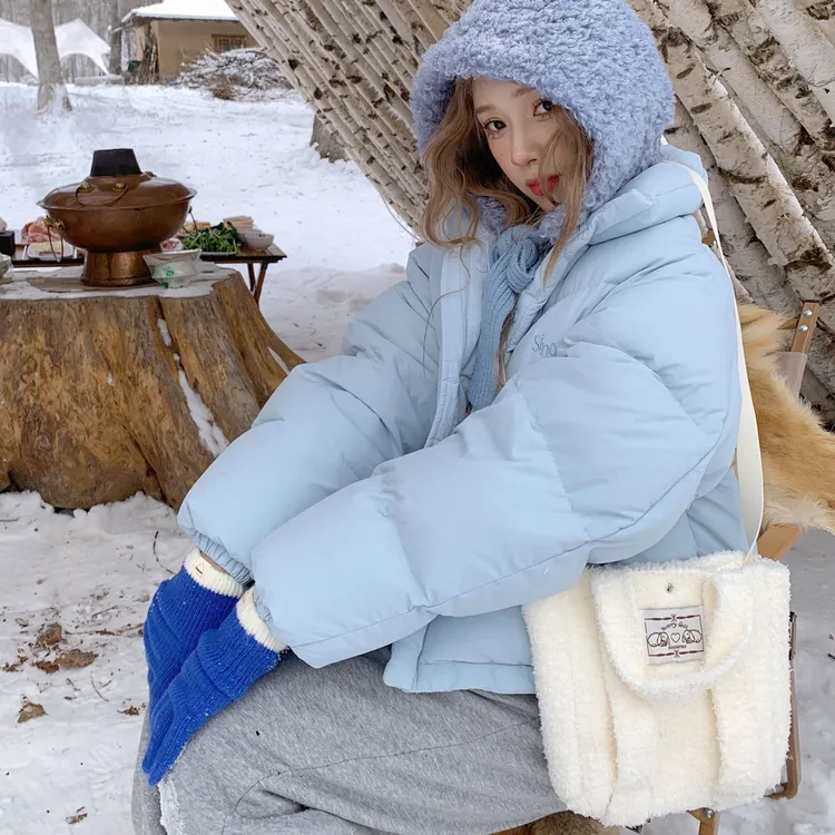 hucares自制「软糯tote」实用托特包 三种背法秋冬毛绒包包女羊羔