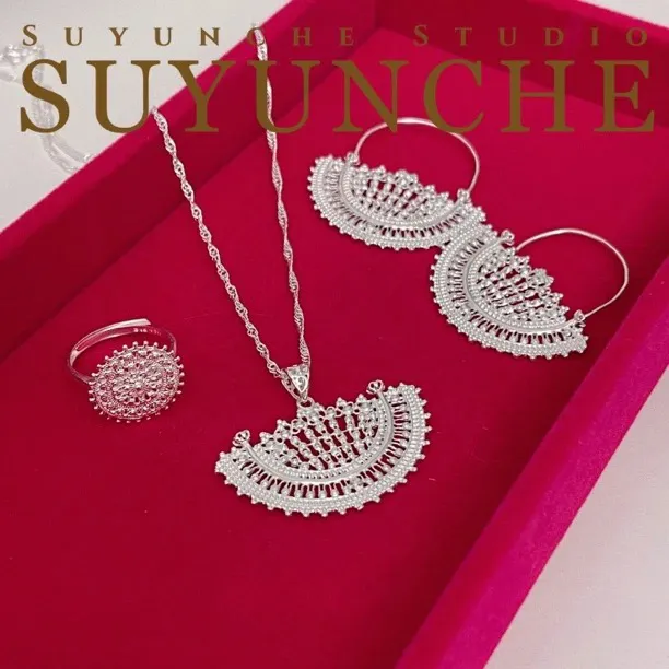 坠链均足银 SuyuncheC01时尚足银Zira yuruxluk 民族风套装