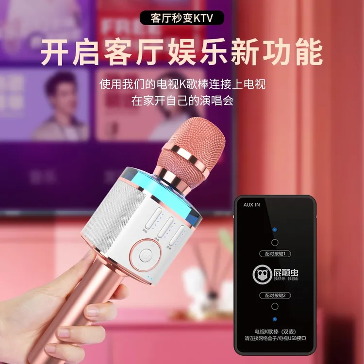 屁颠虫（Hifier） X9话筒音响一体全民K歌手机麦克风无线蓝牙声卡