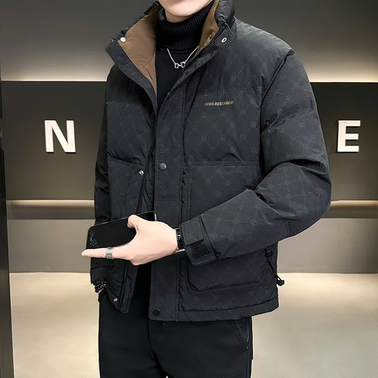 羽绒服男短款2025新款潮牌轻薄加厚潮流冬装男款防寒保暖男士外套