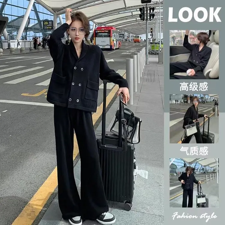 显瘦网红孕妇装洋气秋冬款新款卫衣开衫外穿套时尚打底衫两件套