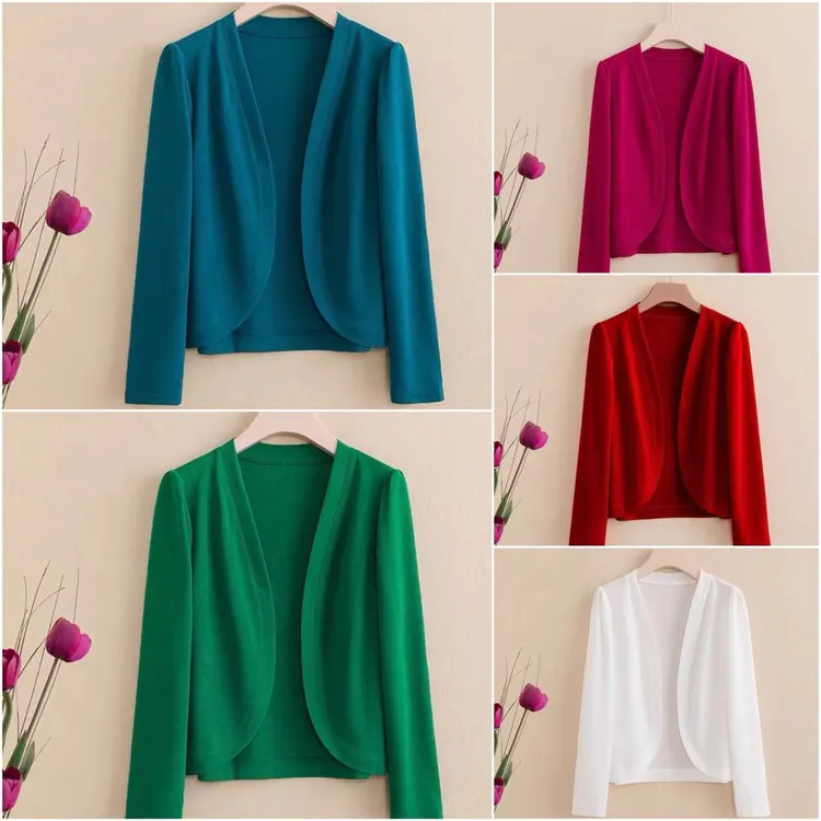 【衣雅严选】1277-116针织开衫外套女短款百搭宽松长袖纯色小衫外搭
