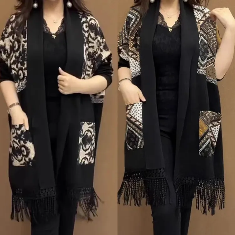 【衣雅严选】8121-784秋季新款休闲百搭拼接显高显瘦披肩风衣外套