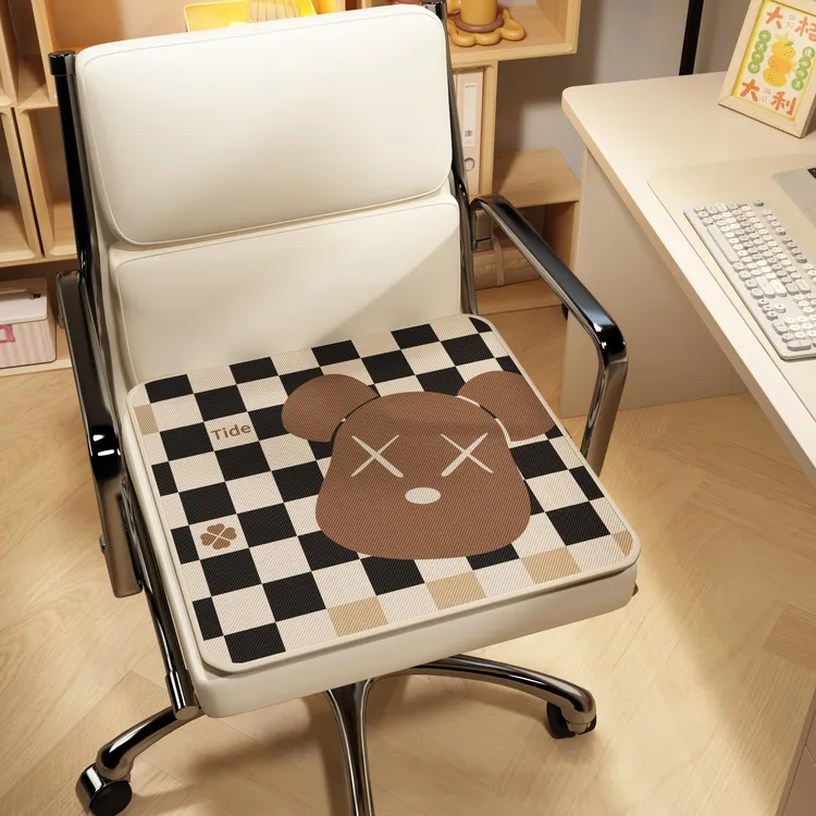 暴力熊坐垫夏季凉垫办公室久坐椅子座垫凳子凉席夏天办公椅屁股垫