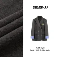 SHANG-JJ【格雷学院】25秋冬新品洋毛莱赛尔鹅绒气质外套q133208p