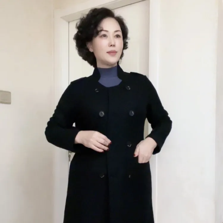 【兰姐专属】雅·薄款毛呢显瘦气质外套