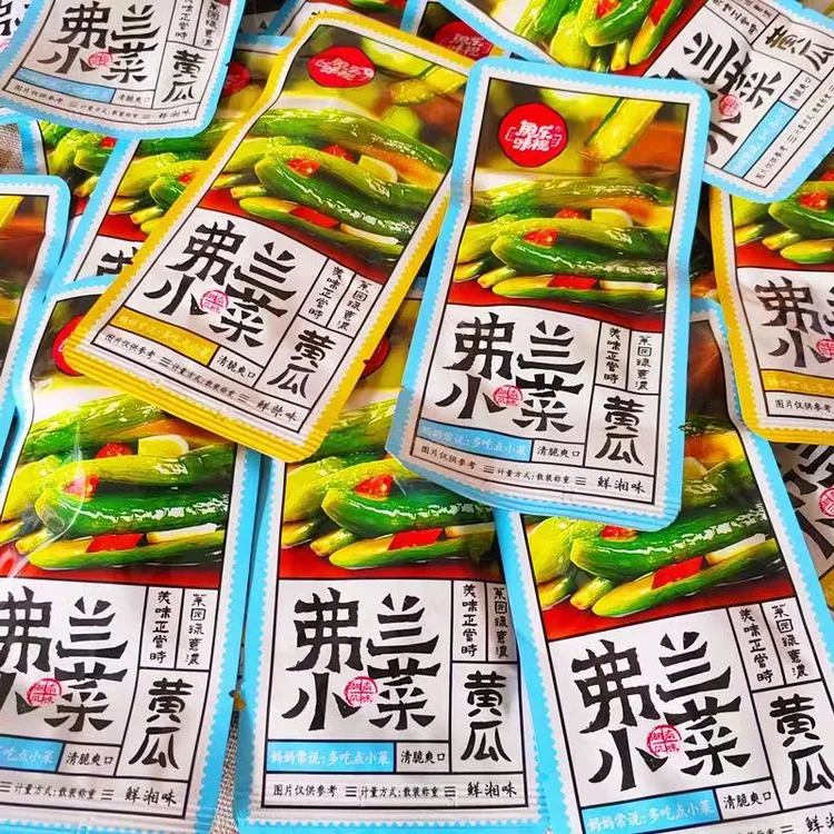 湖南特产鱼乐味视弗兰小菜黄瓜秋葵金针菇散称办公室休闲小零食