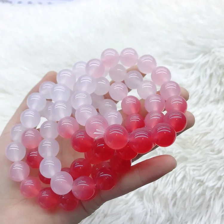 非金属树脂手链 【爱在七夕】血沉宝阳光下变色手串男女情侣款链