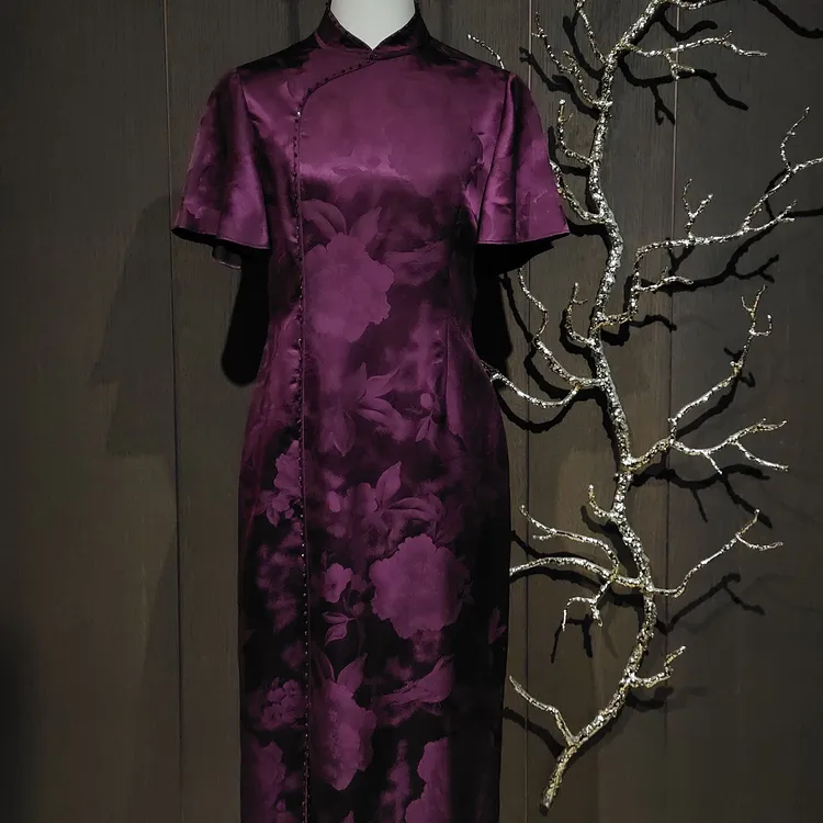 【蘭悦东方】国风中式高端香云纱 旗袍裙LY32150379-3707