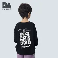 KALAMILE【数字人生】儿童春款萌娃穿搭时尚潮流宽松T恤打底-1105A