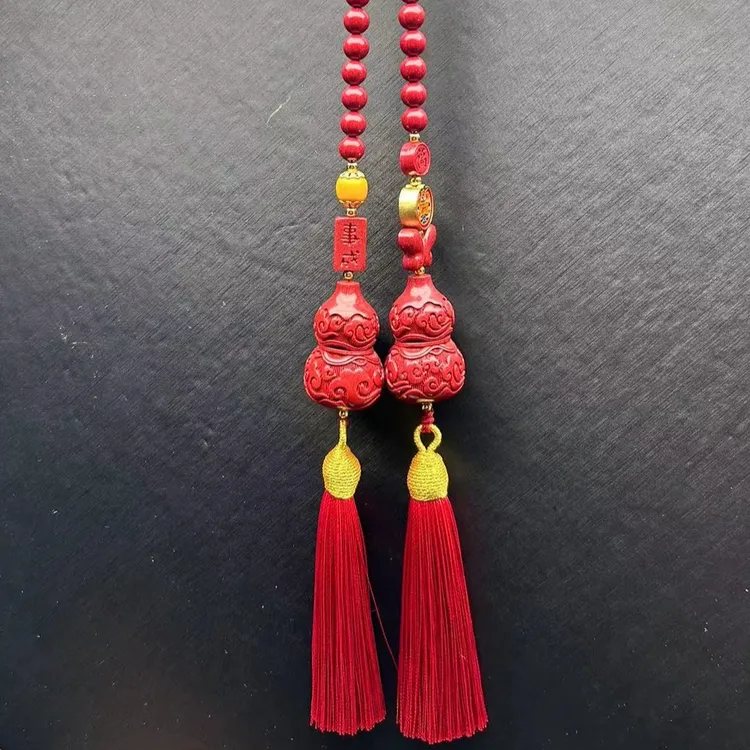 含辰砂工艺品一诺原创朱砂汽车挂件