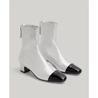 【鞋匠女王×高定手作】弹力羊皮小香风粗跟瘦瘦靴女粗跟中跟短靴