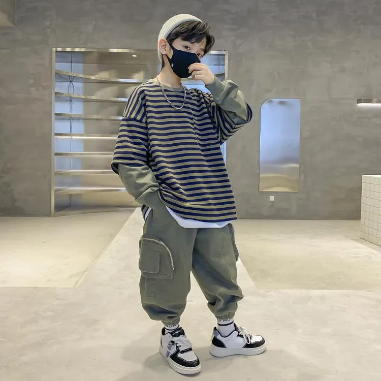 男童秋装卫衣套装2025新款儿童秋款运动春秋款中大男孩秋季童装潮