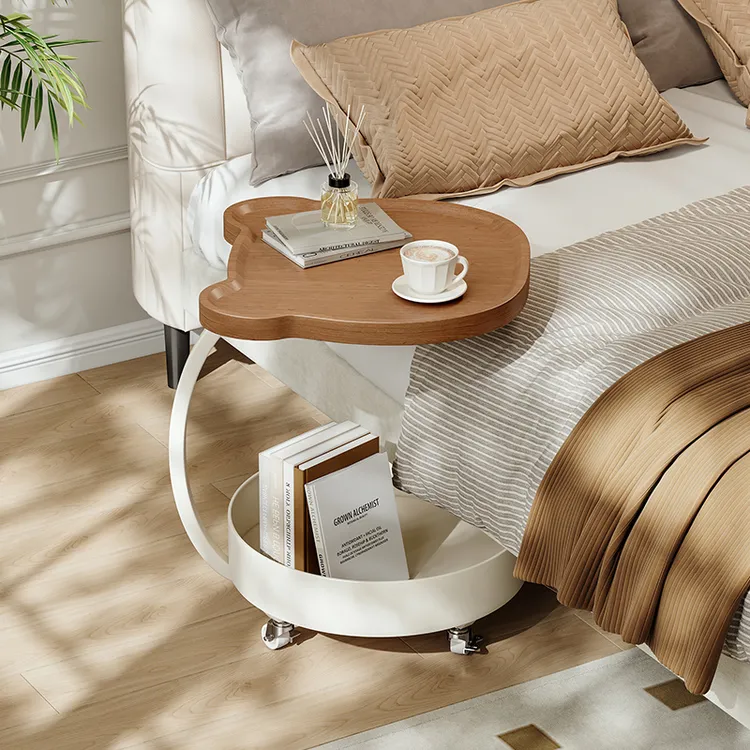 航轩世家小型床头柜简约现代移动置物架家用卧室创意收纳简易边几