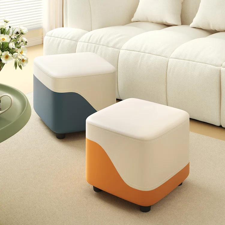 客厅小凳子简约换鞋凳家用小板凳沙发脚踏凳茶几小矮凳软包小椅子