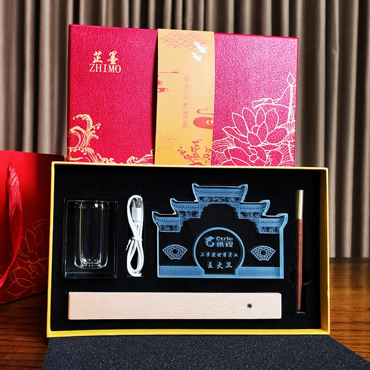 定制高档光荣退休纪念品实用笔筒桌面摆件荣休礼物送领导教师同事