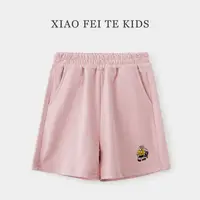 小菲特童装夏季新款女童6-12岁女宝卡通绣花短裤 QDKX41736