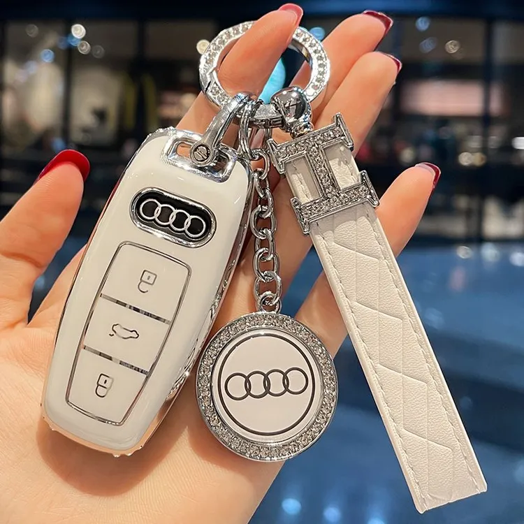 奥迪钥匙套女新a6l a4l q5l a3 q3 q2l a6 q5 a5 a3l专用壳扣全包