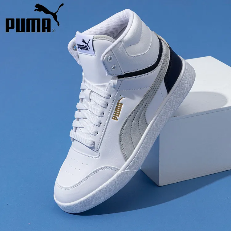 PUMA彪马男鞋女鞋秋季新款运动鞋高帮板鞋复古拼接休闲鞋380748