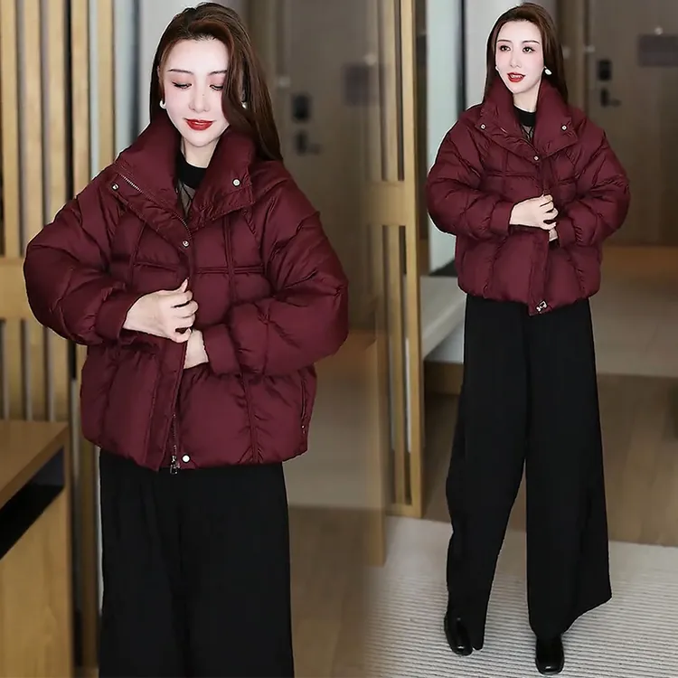 冬季新款韩版洋气宽松面包服保暖棉袄棉服外套