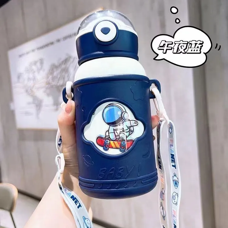便携孩子保温杯防摔316小学生学专用女孩幼儿园水杯保温杯吸管