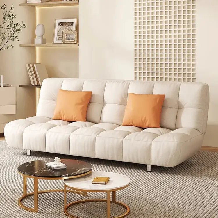 布艺沙发小户型客厅简约现代出租房多功能折叠沙发床两用双人沙发