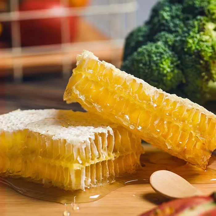 深山高山农家蜂巢蜜蜂巢蜜嚼着吃纯正天然自产采野生【假一赔十】