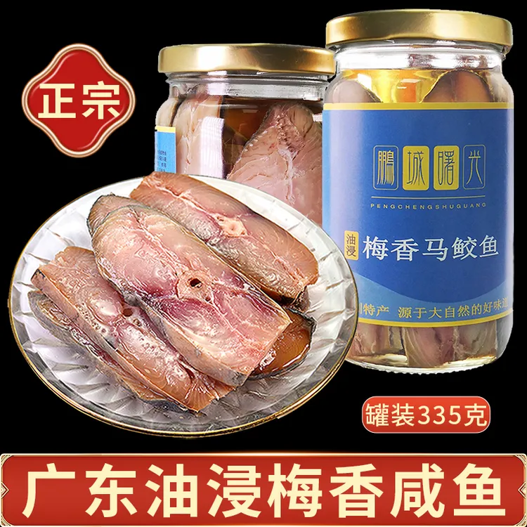 咸鱼干正宗梅香马鲛鱼罐装方便传统腌制广东特产咸鱼茄子煲