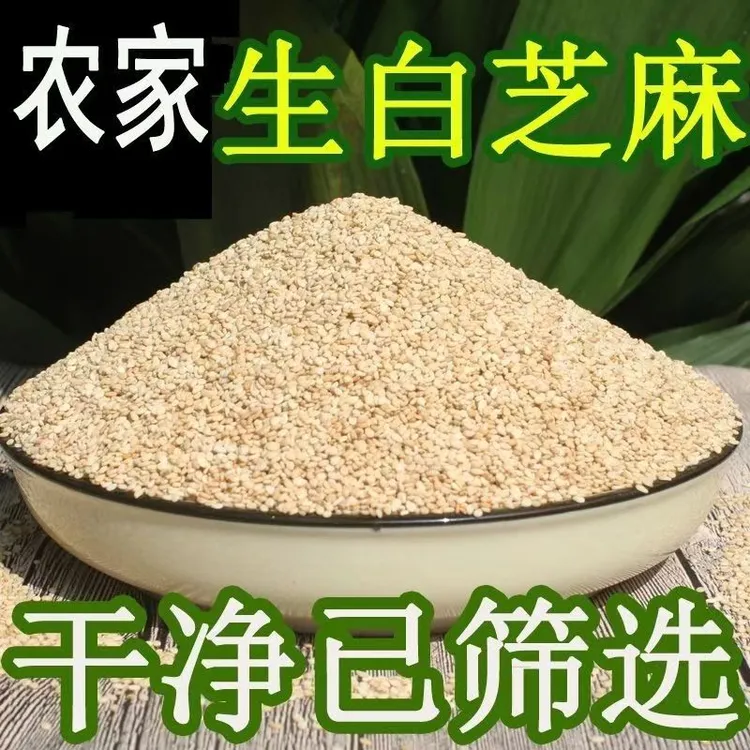 生白芝麻生的农家自产散装五谷杂粮无沙筛选芝麻粒营养饱满自种