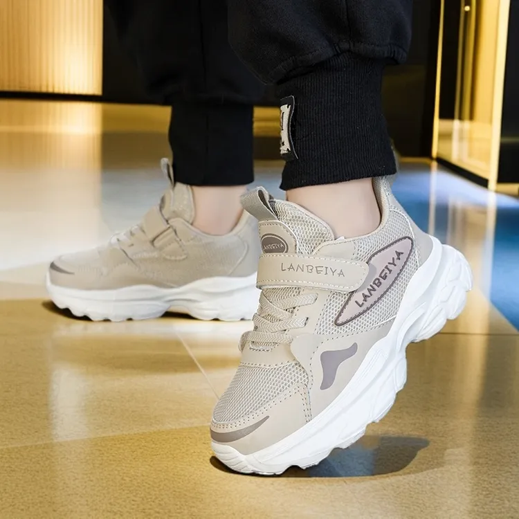 童鞋2024年春秋季新款网面运动鞋时尚男女童跑步中大童百搭老爹鞋