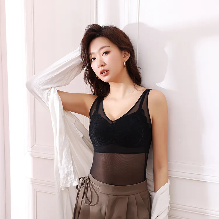 朵婧尔62227蕾丝舒适女士无钢圈桑蚕丝美背皇后背心文胸内搭