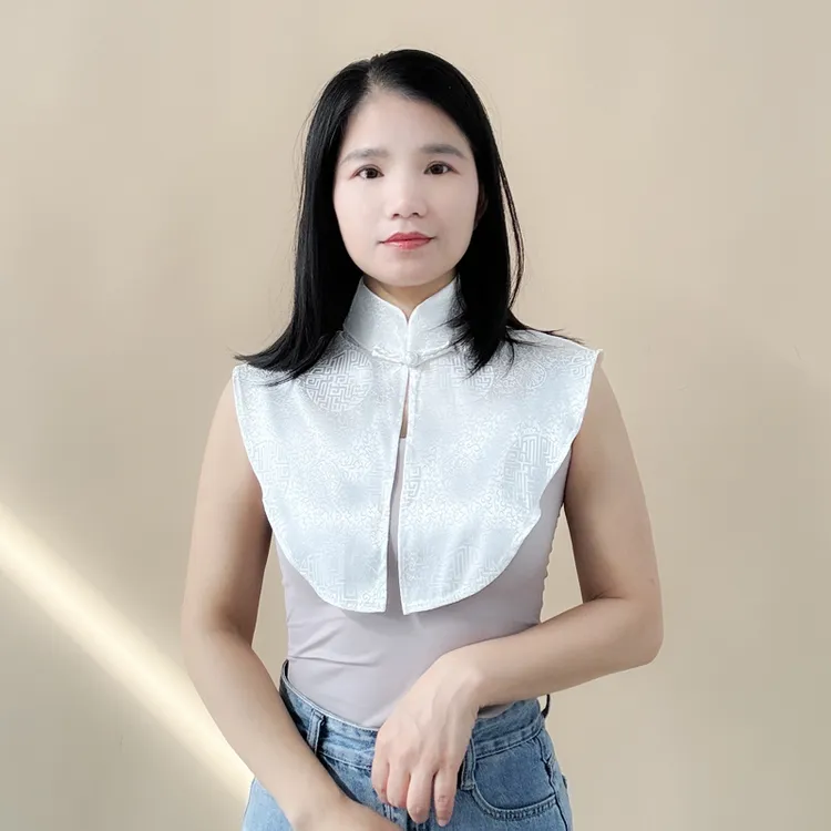 Y921春秋新款旗袍立领纯色蒙古袍内搭假领子领男女百搭假衣领复古