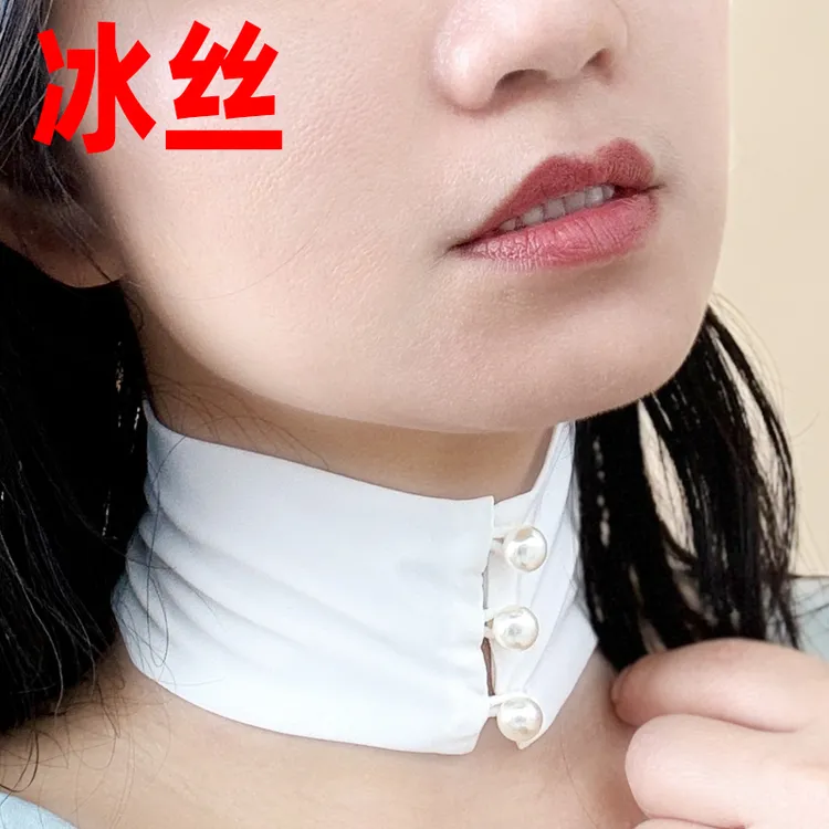 Y923新款流行欧美网红优雅女脖子百搭宽颈带个性锁骨冰丝项圈围脖