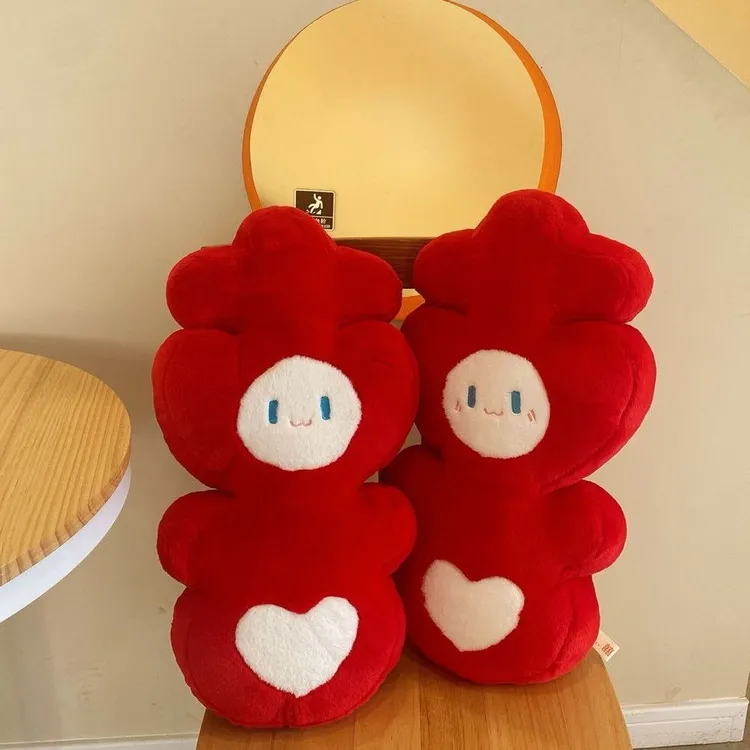 压床娃娃一对结婚喜字抱枕公仔喜娃娃婚房布置用品新婚礼物送新娘