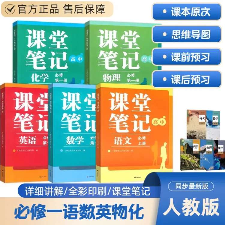 2024新版高中高一上册必修一课堂笔记语数英高中英语课本