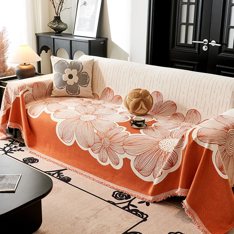 雅姿沙发巾防猫抓沙发套罩新品高克重四季通用沙发垫子简约坐垫巾