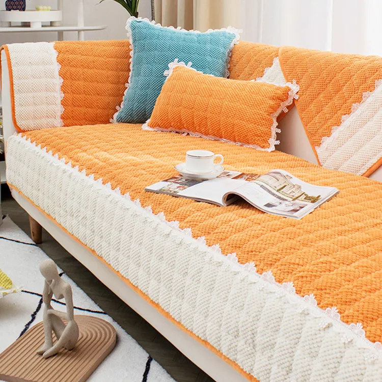 暖欣灯芯绒沙发垫防滑秋冬款保暖沙发套罩简约高档沙发盖布巾坐垫