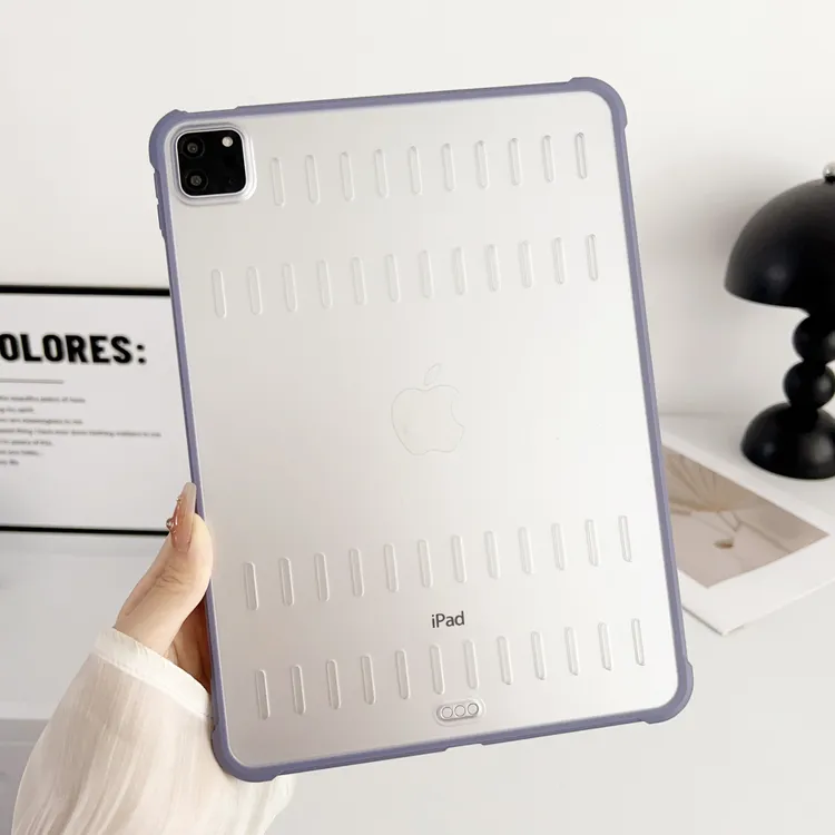 ipadpro12.9保护套air4/5夏季散热壳pro11硬壳2022软边10.5纯色