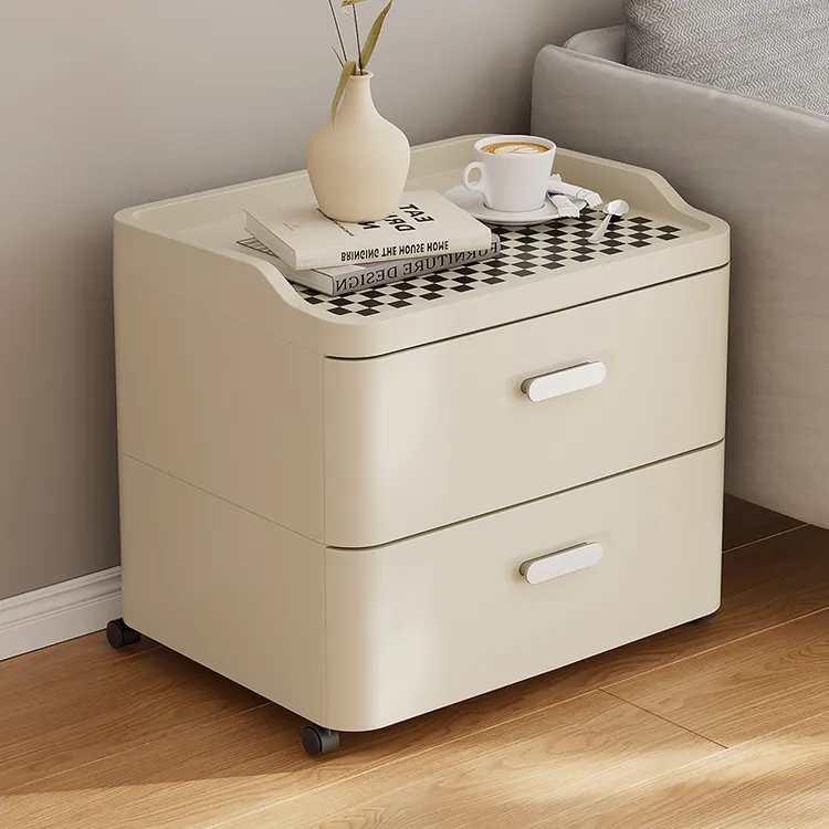 沙发旁边几侧边柜小桌子床头桌台置物架可移动茶几简易家用小推车